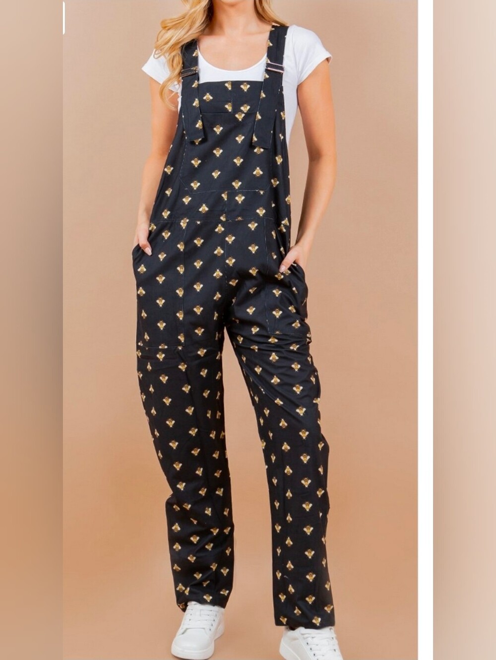 NWT Black Bumble Bee Jumpsuit Sz. S Make-a-statement Black Jumpsuit